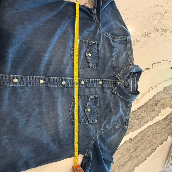 Lucky Brand Denim Western Snap-Front Shirt - Picture 4 of 5